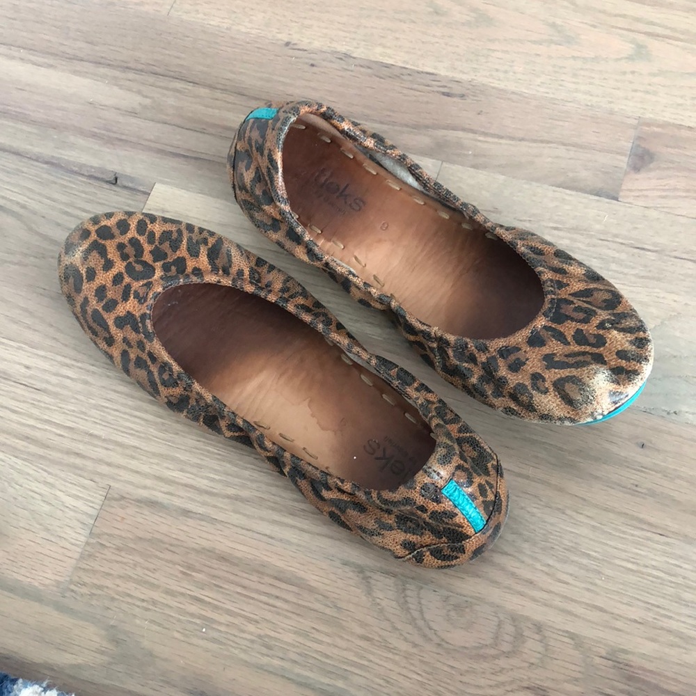 Tieks leopard print size 9